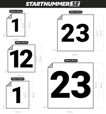 Race number kit circle (Number + Background)